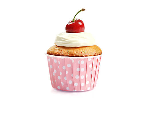 Кекс с кусочками клубники